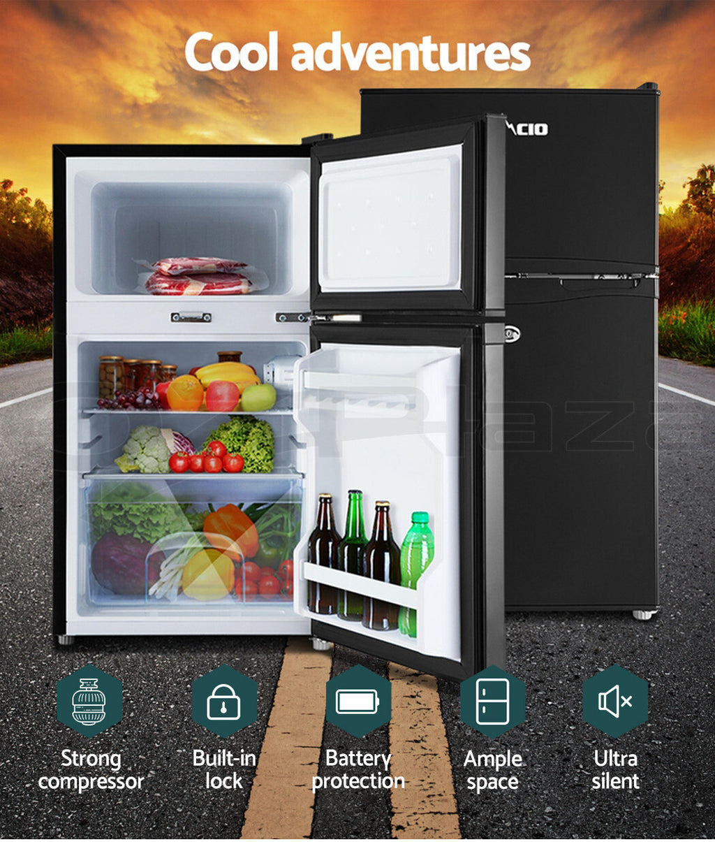 80–95L Portable Bar Fridge Freezer 12V/24V/240V Camping Caravan