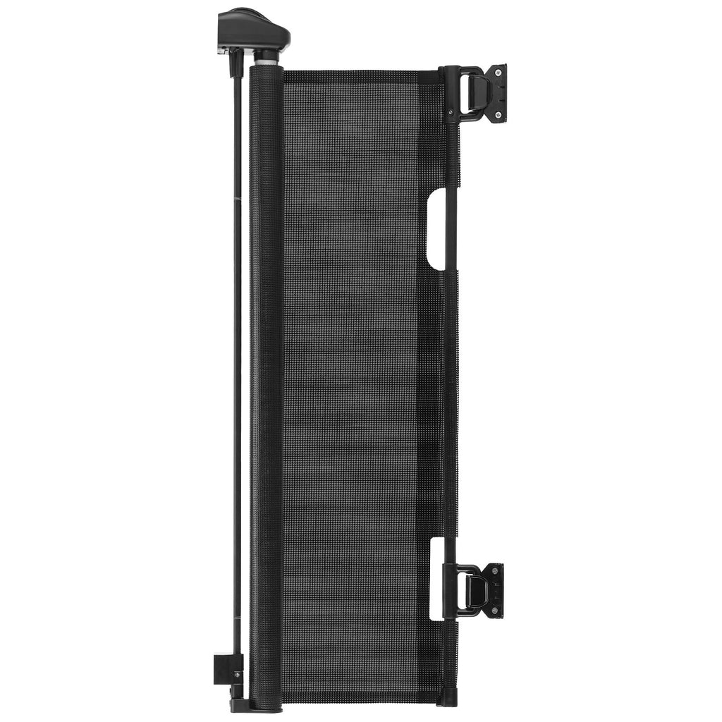 Uimoso Retractable Mesh Gate for Babies and Pets, 1430 mm W, 795 mm Tall, Black
