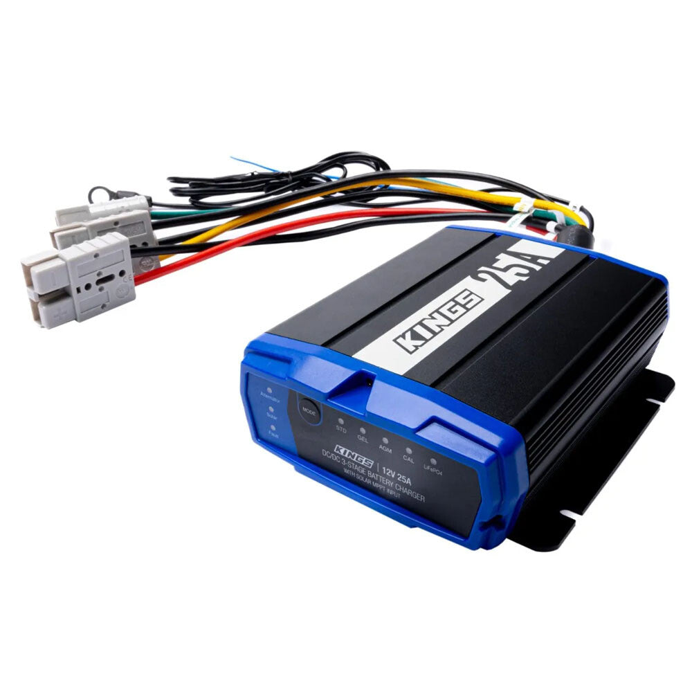 Kings 25A DC DC Charger MPPT Solar Regulator Lithium Compatible 12/24V Input