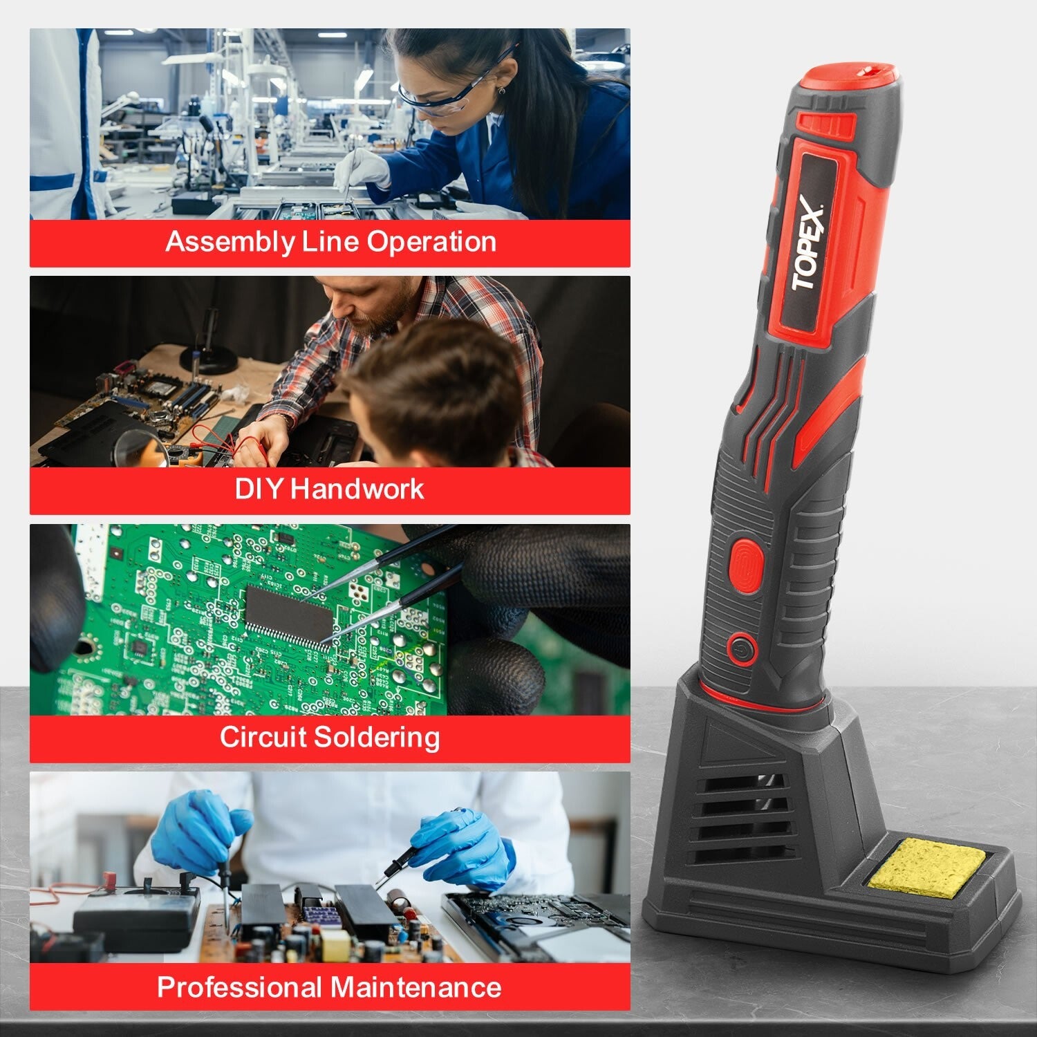 4V Cordless Soldering Iron – 8W Rechargeable with Lithium Battery