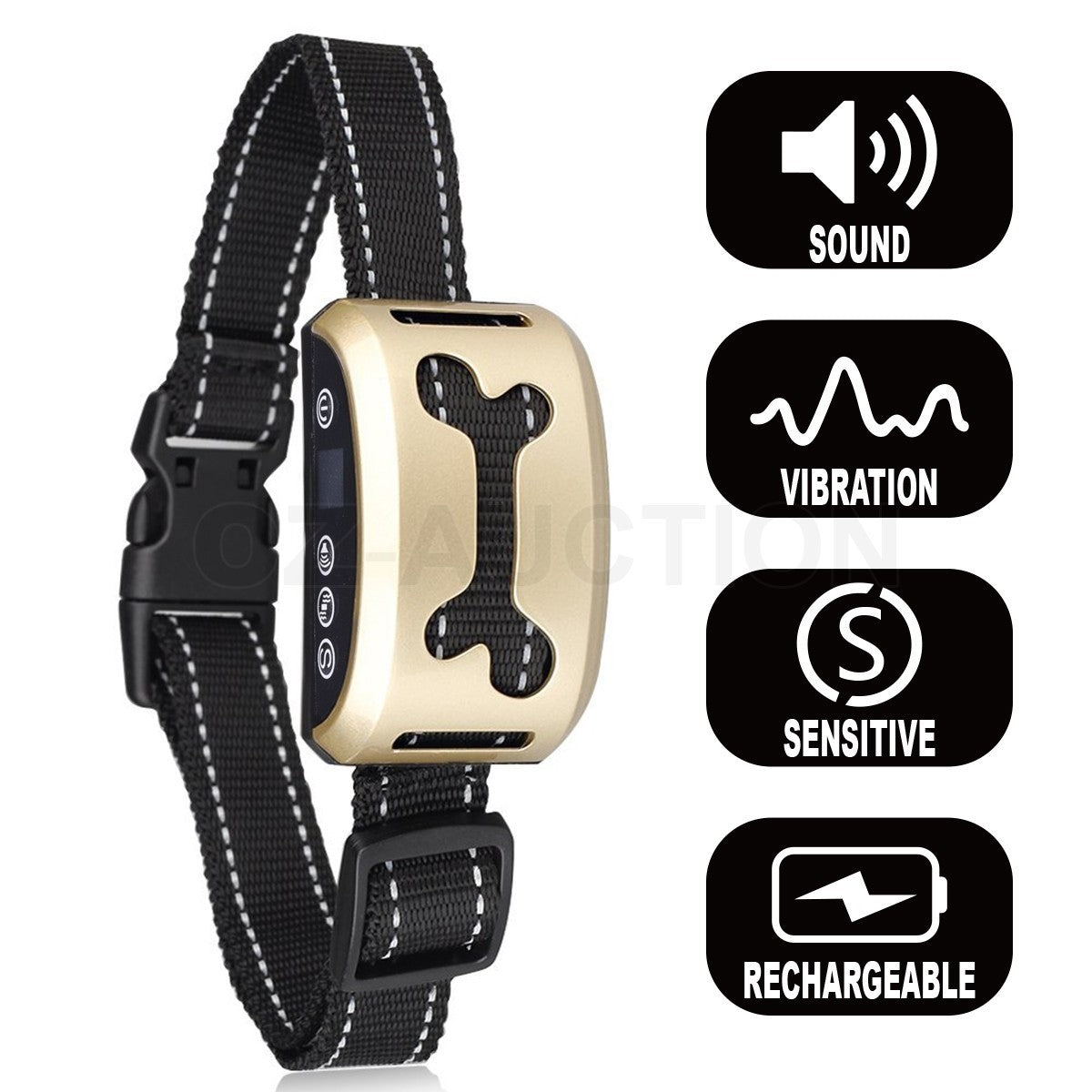 Dog Bark Collar Automatic Anti-Barking Control Rechargeable Pet
