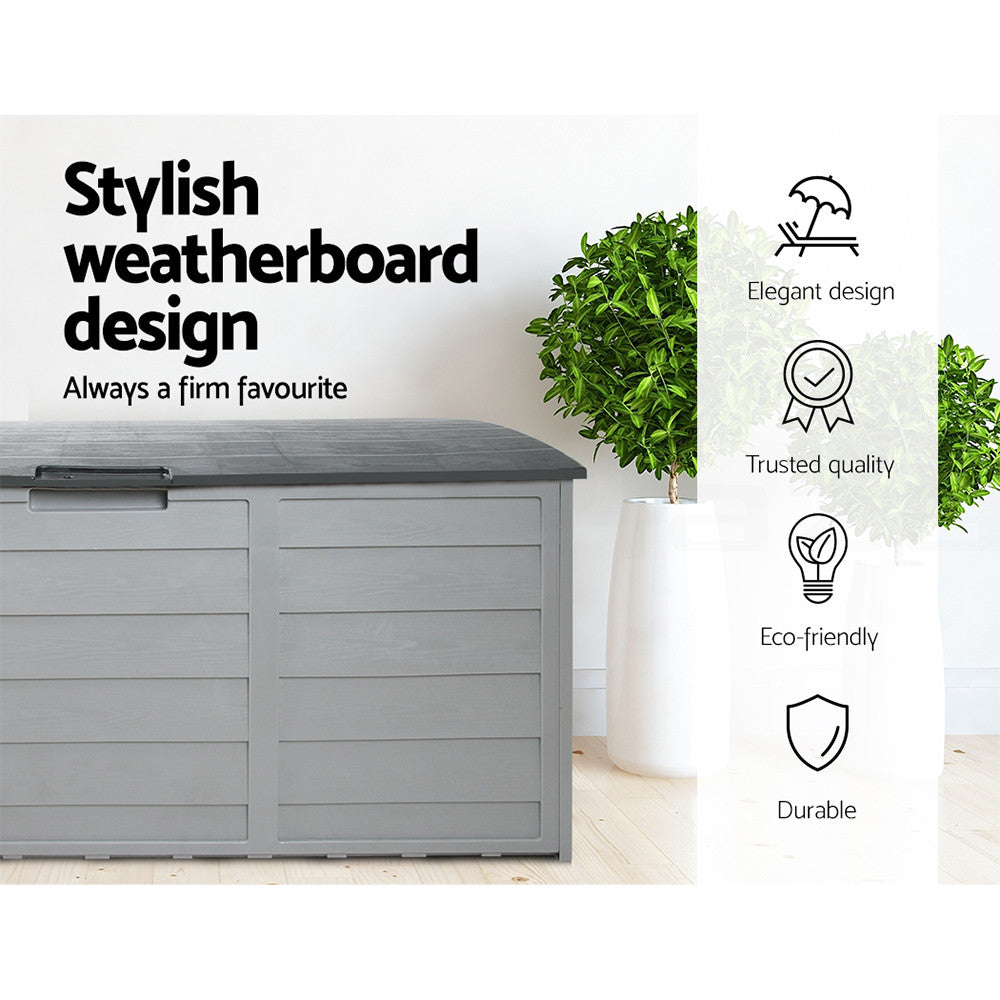 Outdoor Storage Box 290L Lockable Garden Deck Container