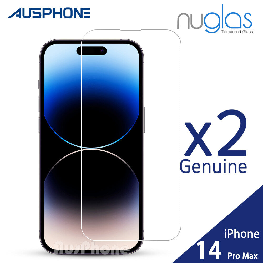 2x Tempered Glass Screen Protector for iPhone