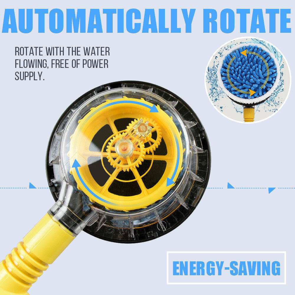 Car Pressure Washer Brush – Rotating Vehicle Cleaning Sponge Tool
