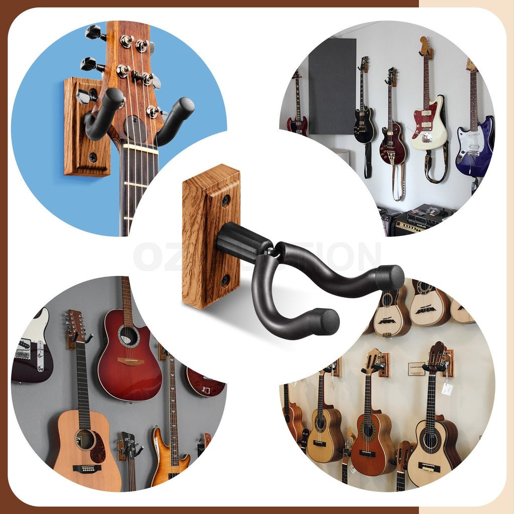 Guitar Wall Mount Hanger Hook Holder for Guitar Bass Ukulele