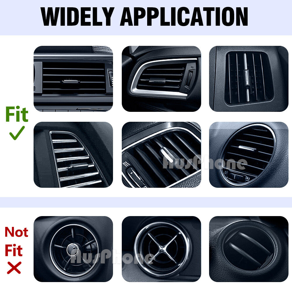 Car Phone Holder Vent Mount 360° Rotation for iPhone Samsung