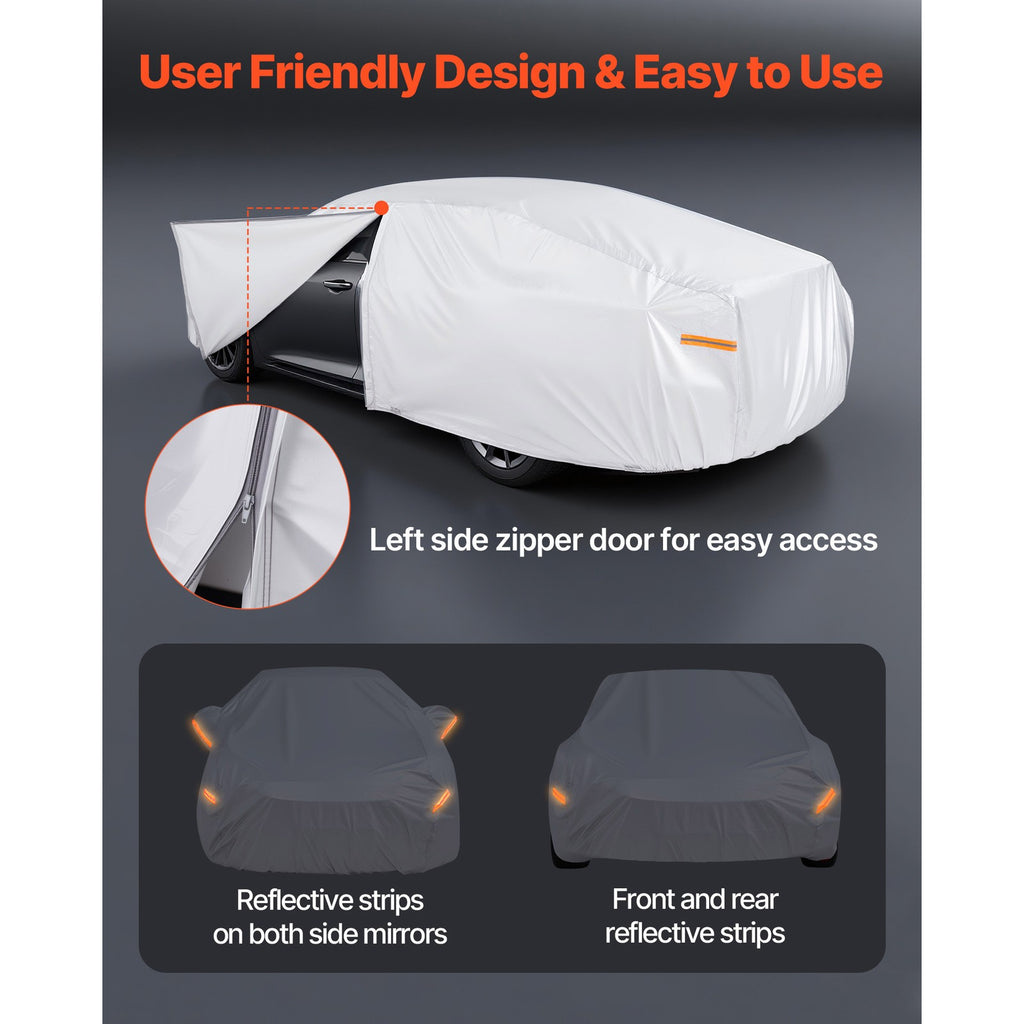 Uimoso Protective Car Cover for Full-Size European Sedans - Weather Resistant
