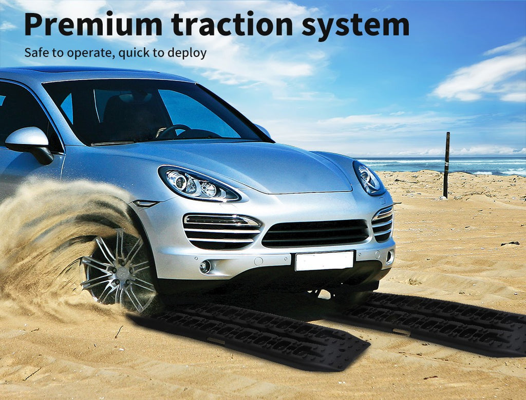 Manan 2x 4WD Recovery Tracks – Car Sand/Snow/Grass Traction Kit 10T