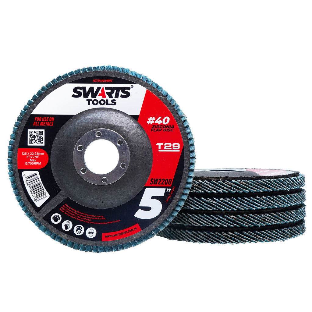 5" 125mm Zirconia Flap Disc – Grinder Sanding Disk for Metal