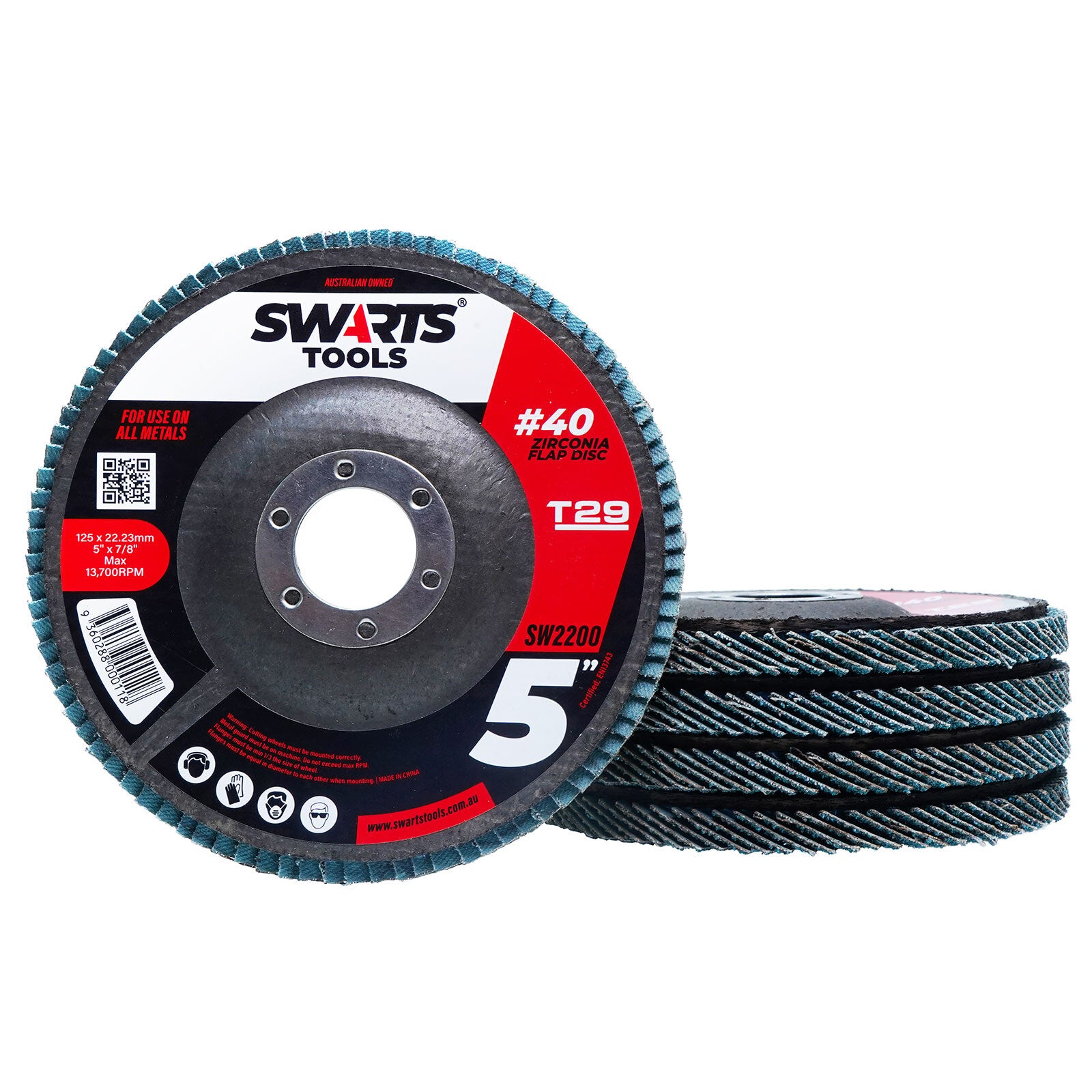 5" 125mm Zirconia Flap Disc – Grinder Sanding Disk for Metal