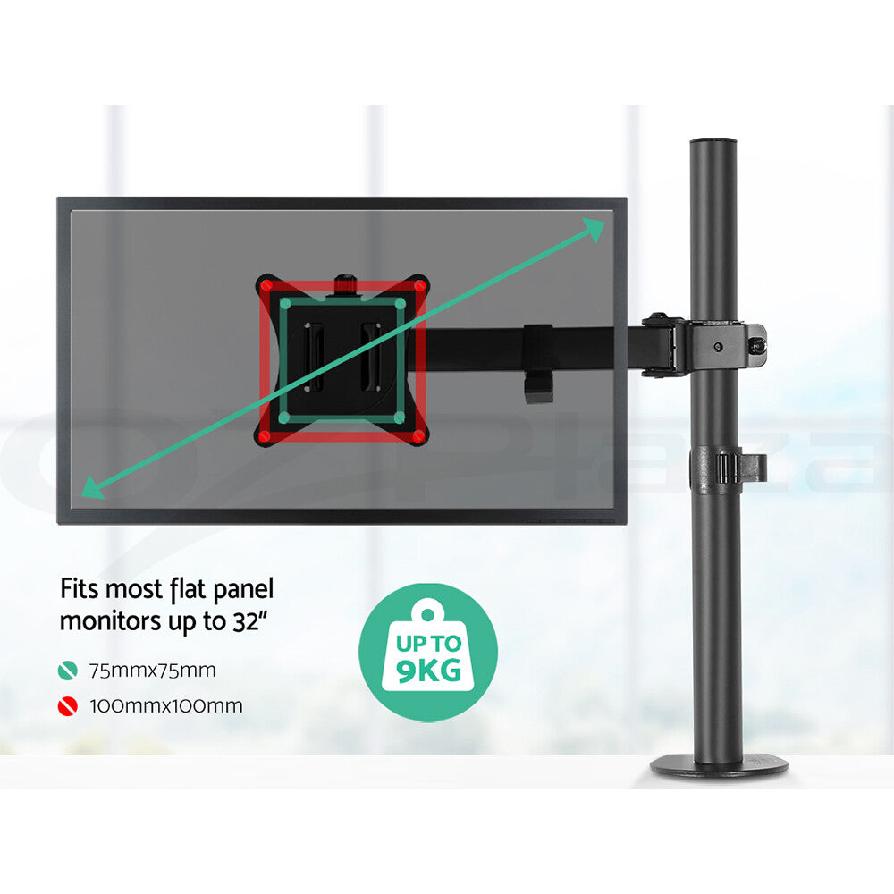 32'' Monitor Desk Mount Arm Bracket Black
