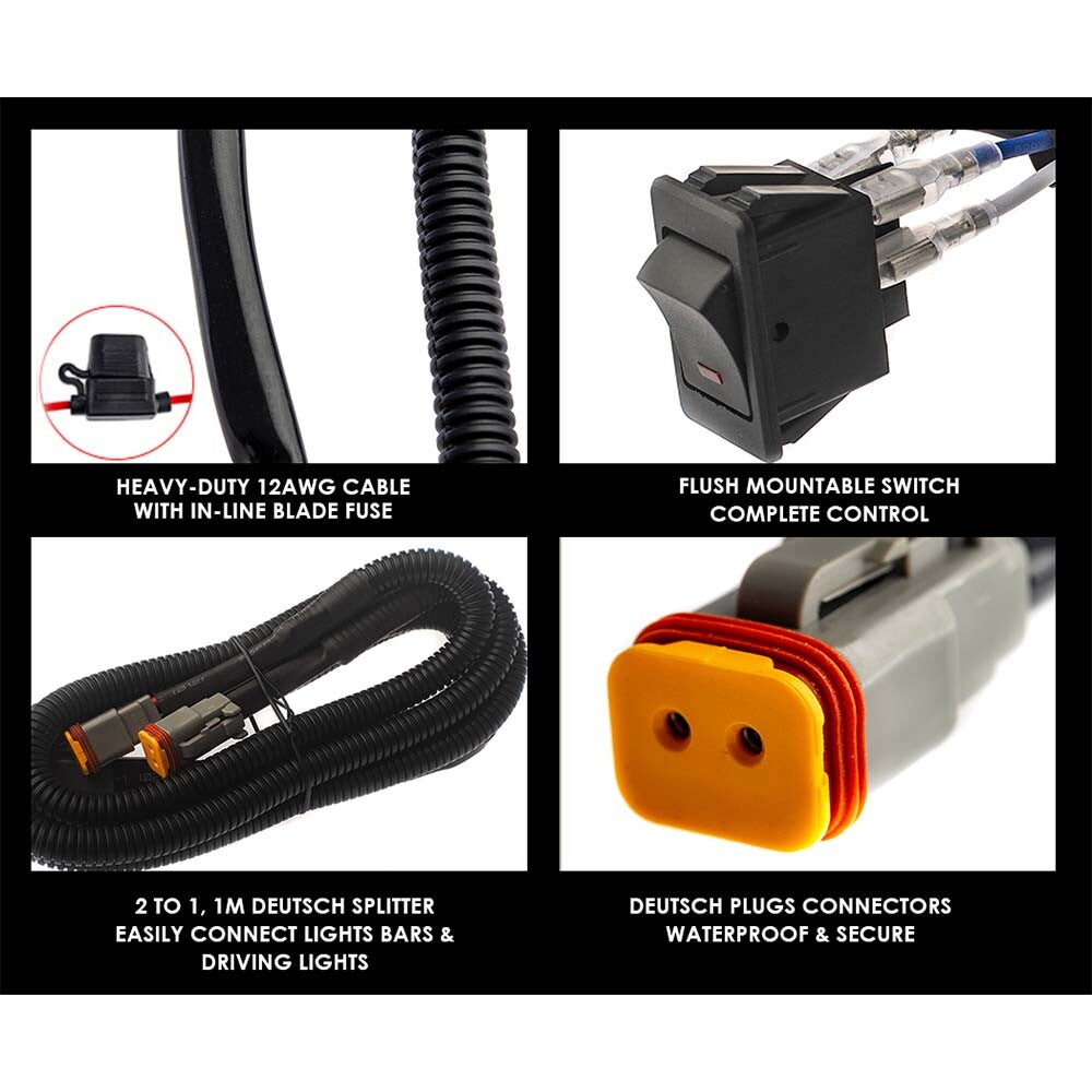 Adventure Kings Smart Plug N Play Wiring Harness Kit Duetsch plugs easy install