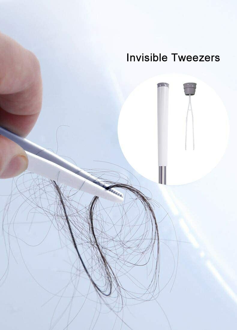 Silicone Toilet Brush Set – TPR Bristles with Built-in Tweezer