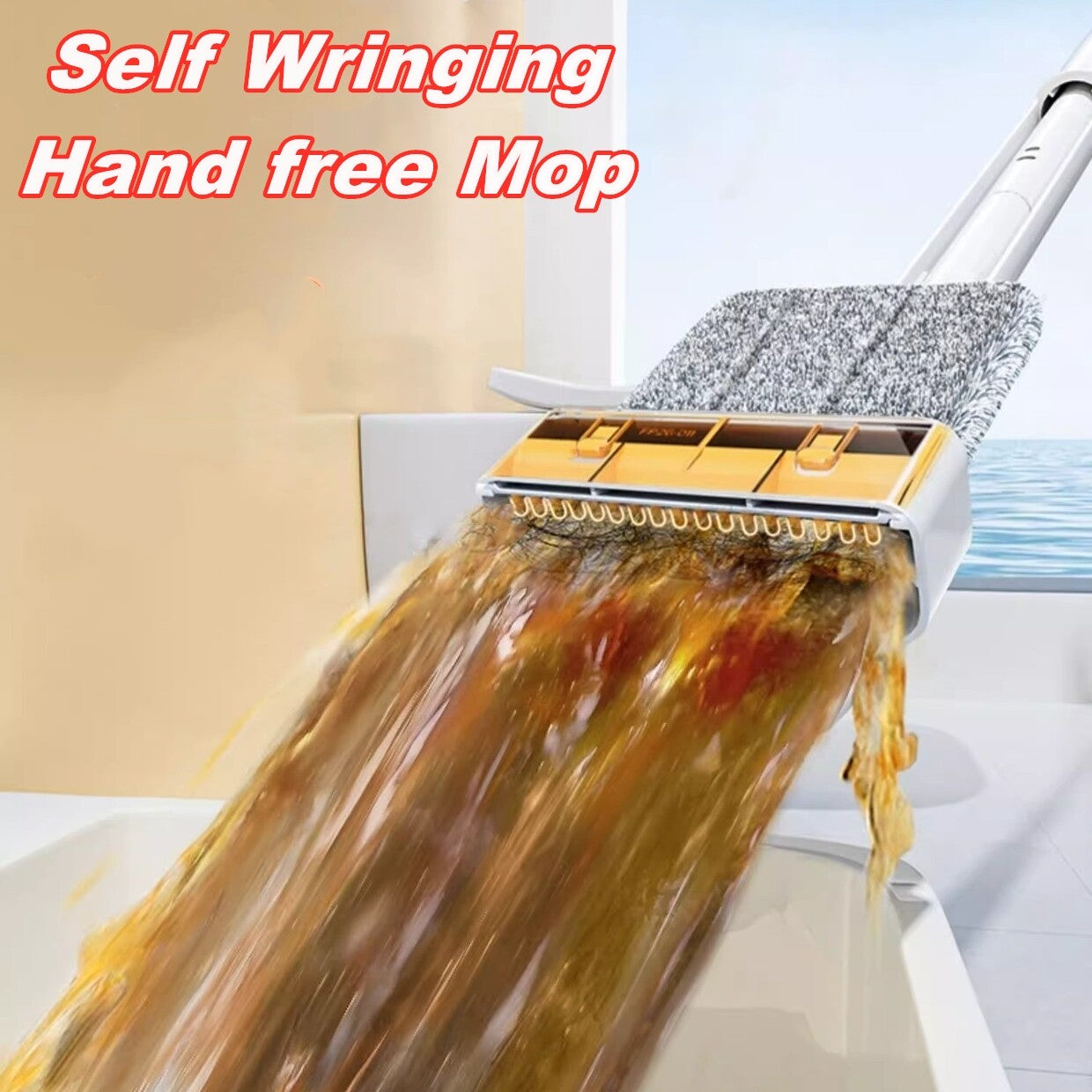 Self-Twist Spray Mop – Hands-Free Floor Cleaner for Hardwood & Tile