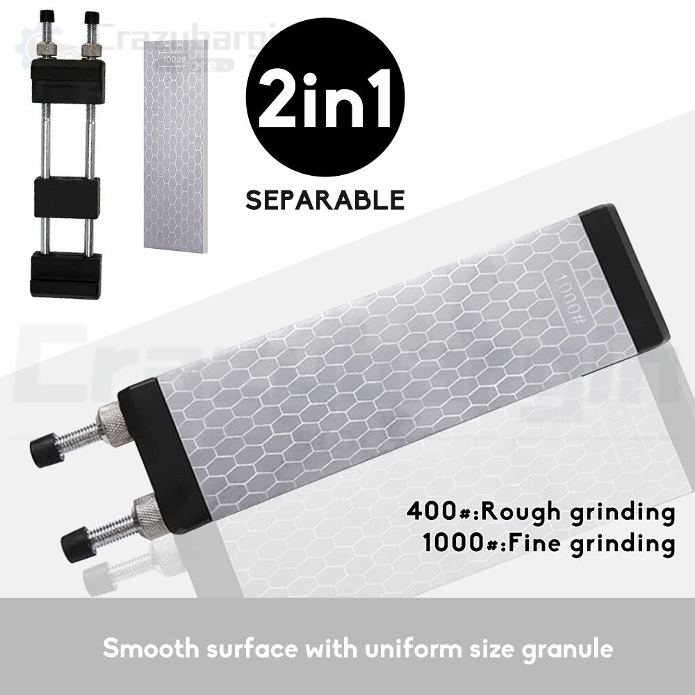 Double-Sided Diamond Sharpening Stone – Kitchen Knife Whetstone