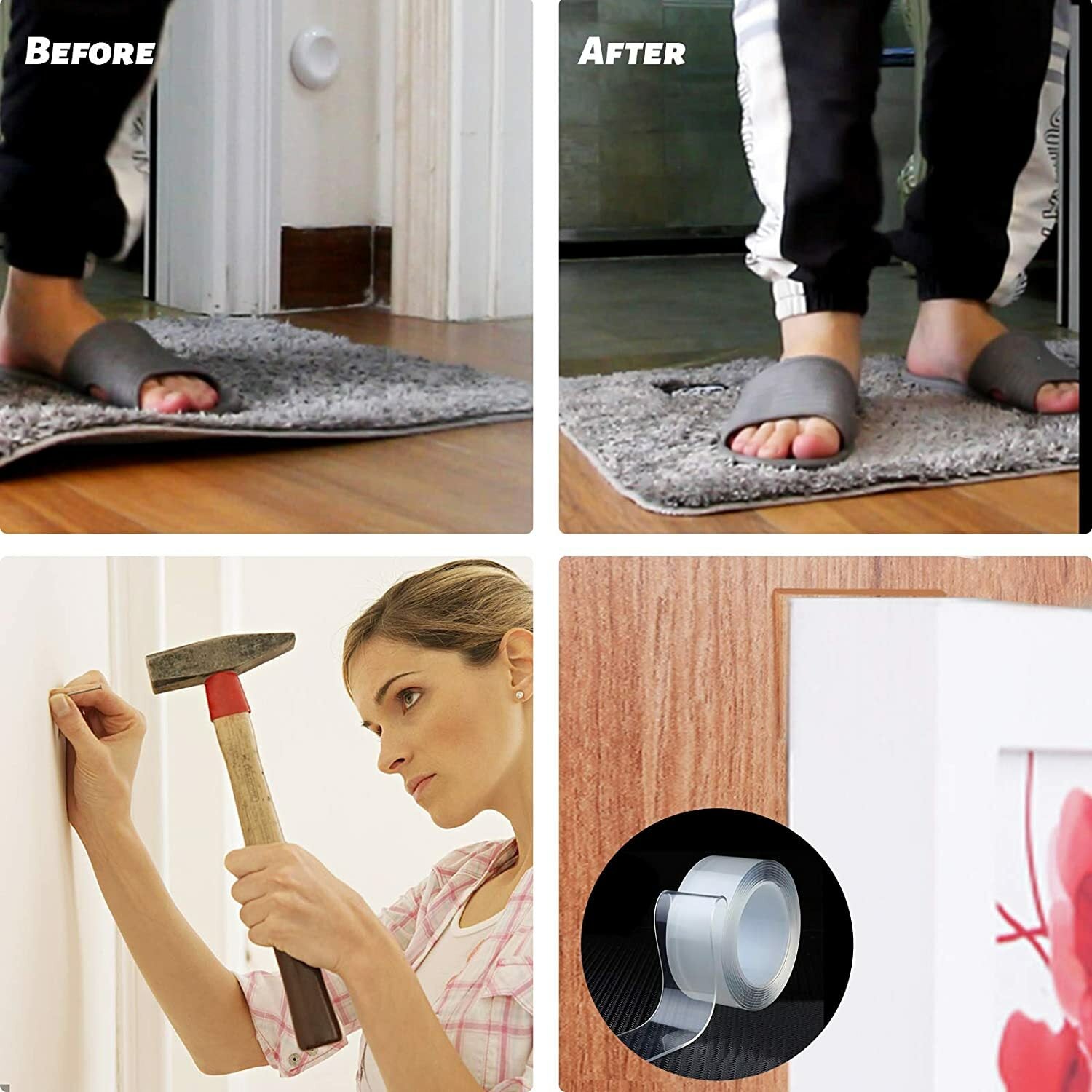 Double-Sided Nano Magic Tape – Strong, Transparent, Waterproof & Traceless