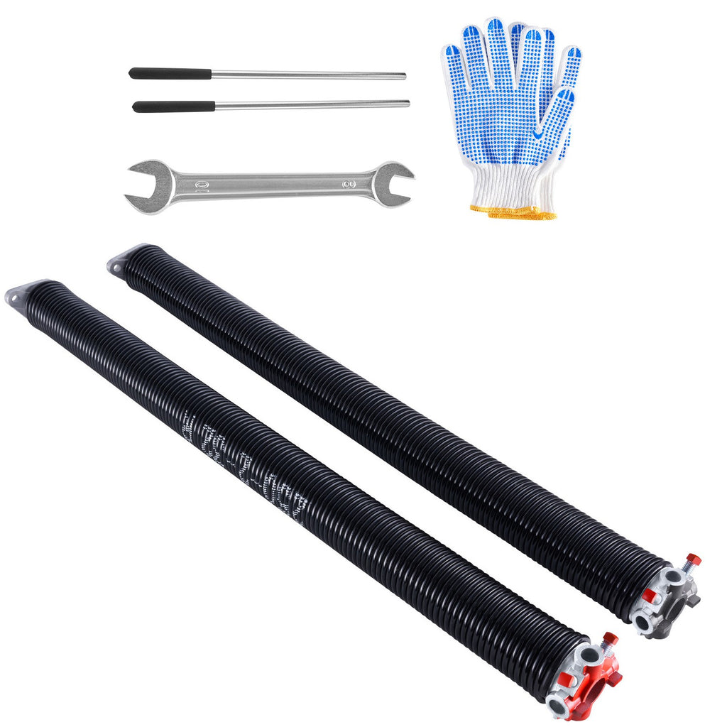 Uimoso Garage Door Torsion Springs Pair of 0.25 x 2 x 32 inch with Winding Bars