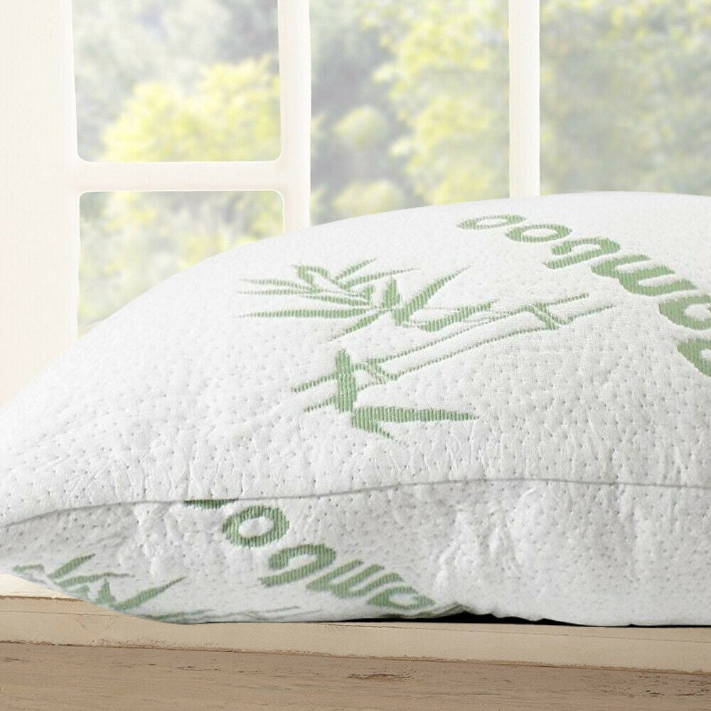 2-Pack Memory Foam Pillow – Dreamz Shredded Bamboo Bed Pillow 70x40cm