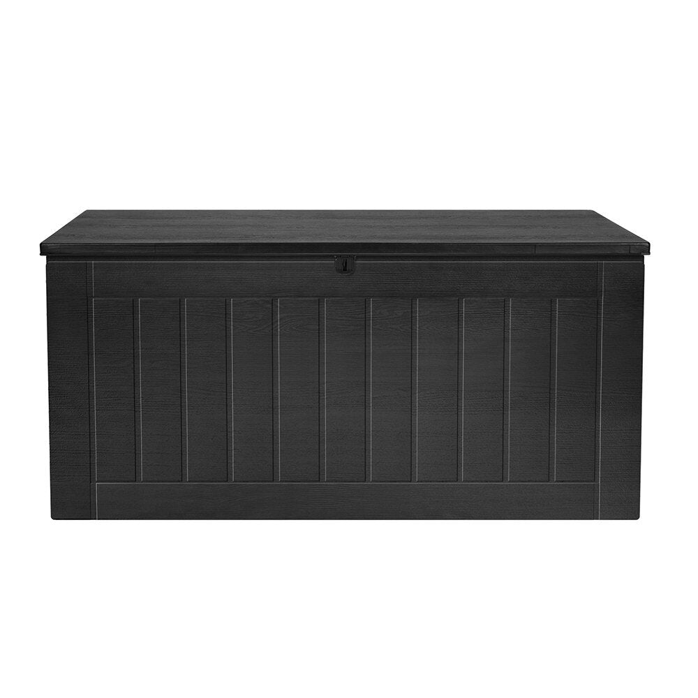 830L Lockable Outdoor Storage Bench Tool Box Black