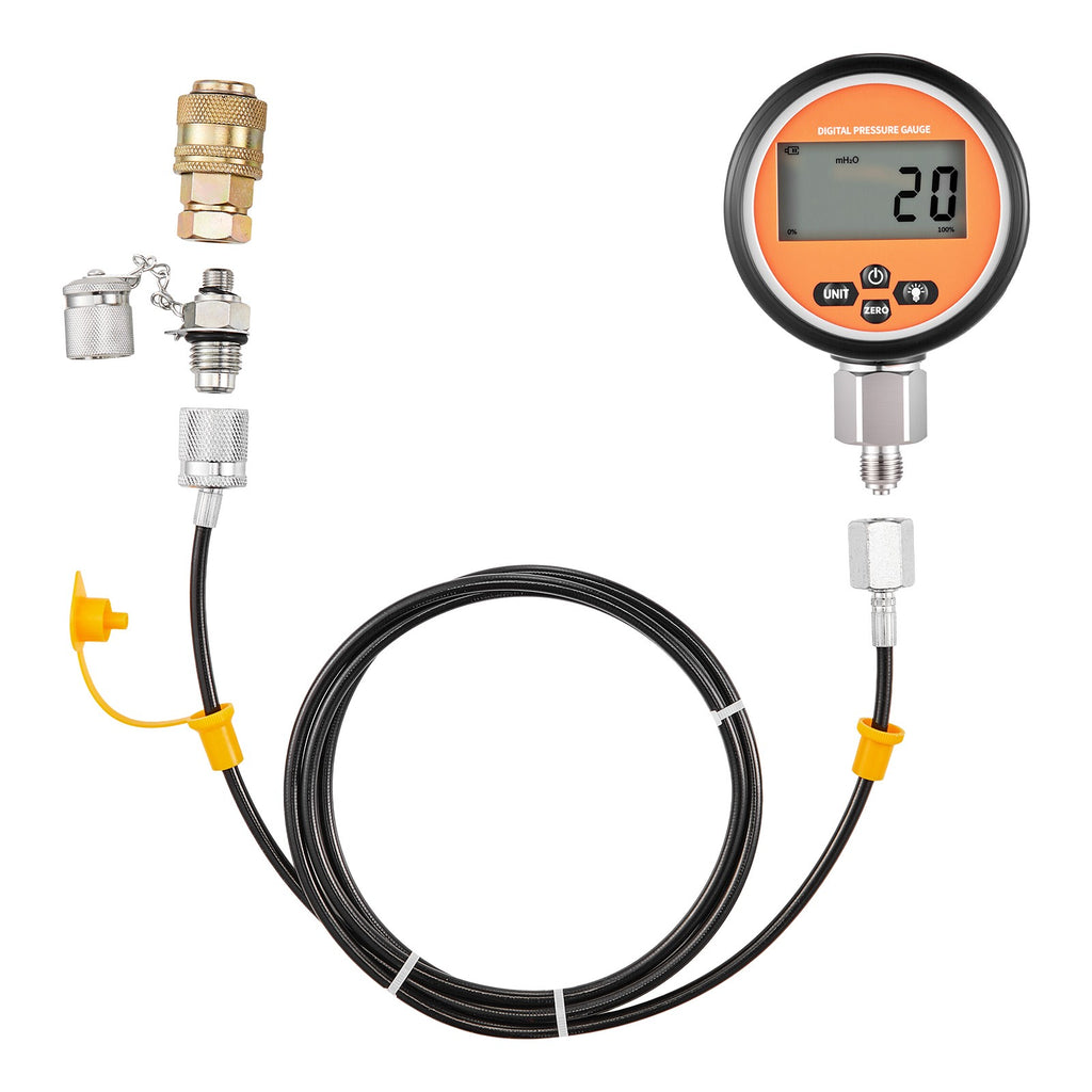 Uimoso Digital Hydraulic Pressure Test Kit with 700 Bar Gauge, Couplings, Hose