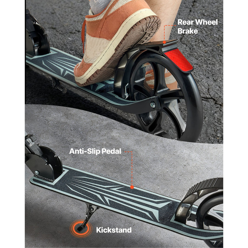 Uimoso Foldable Kick Scooter for Kids 8+, Teens, and Adults, Adjustable Height