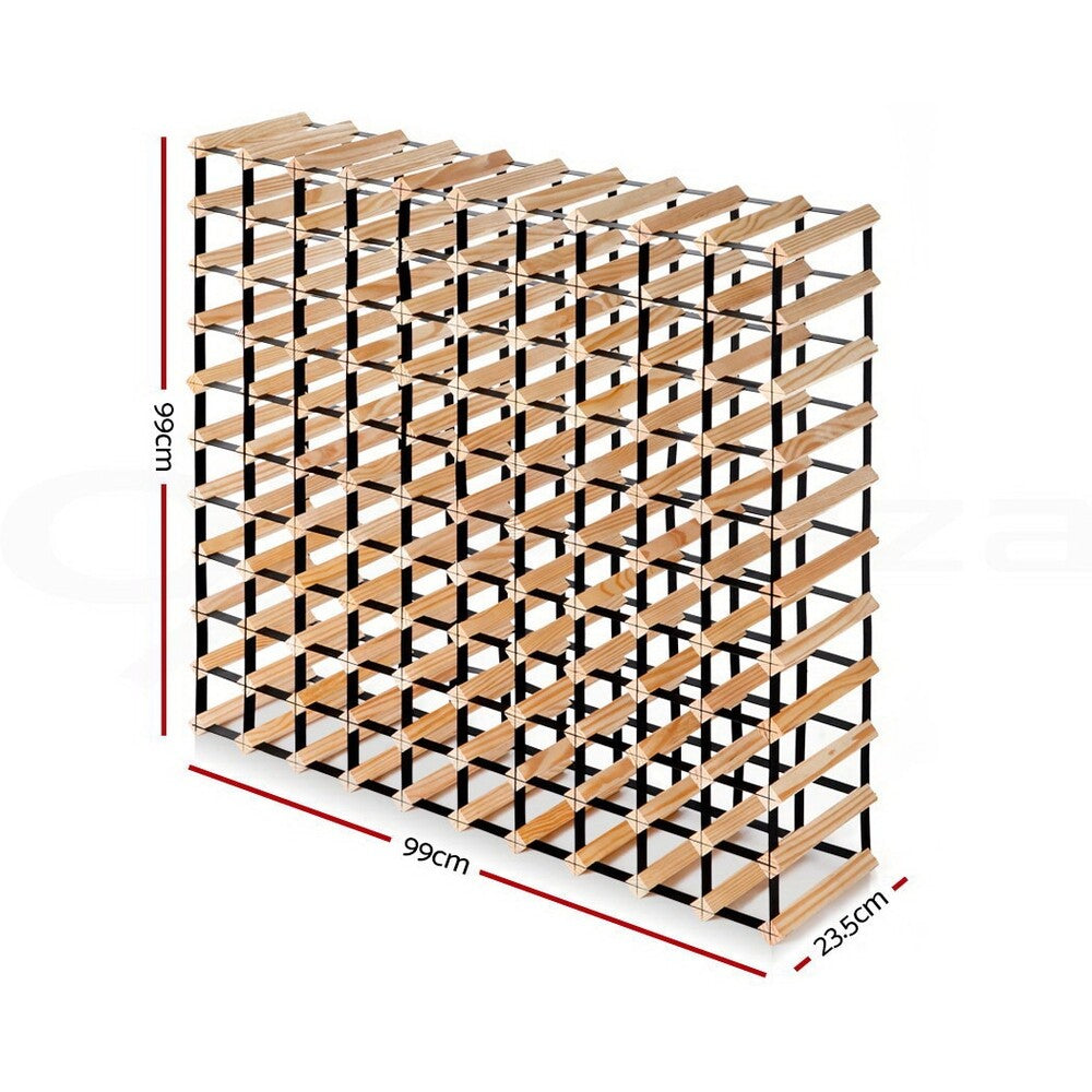 110 Bottle Timber Wine Rack Wooden Storage Organiser