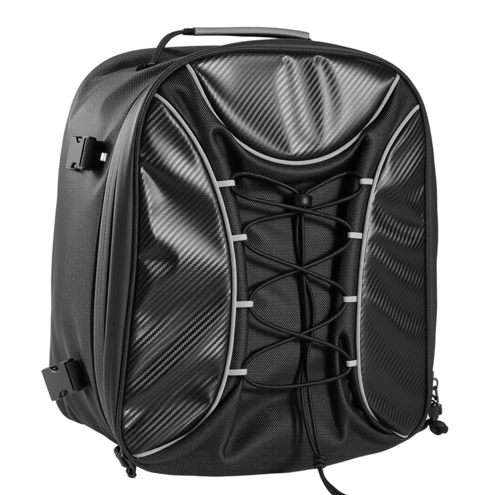 Uimoso Expandable Motorcycle Tail Bag Rear Seat Luggage Storage Backpack 22-34 L
