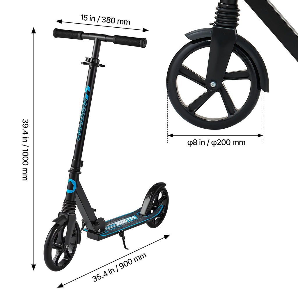 Uimoso Foldable Kick Scooter for Kids, Teens, and Adults, 99.8 kg Capacity