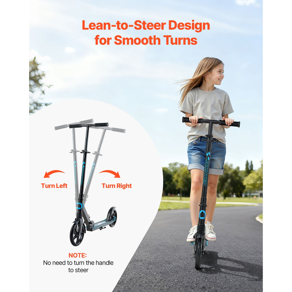 Uimoso Foldable Kick Scooter for Kids, Teens, and Adults, 99.8 kg Capacity