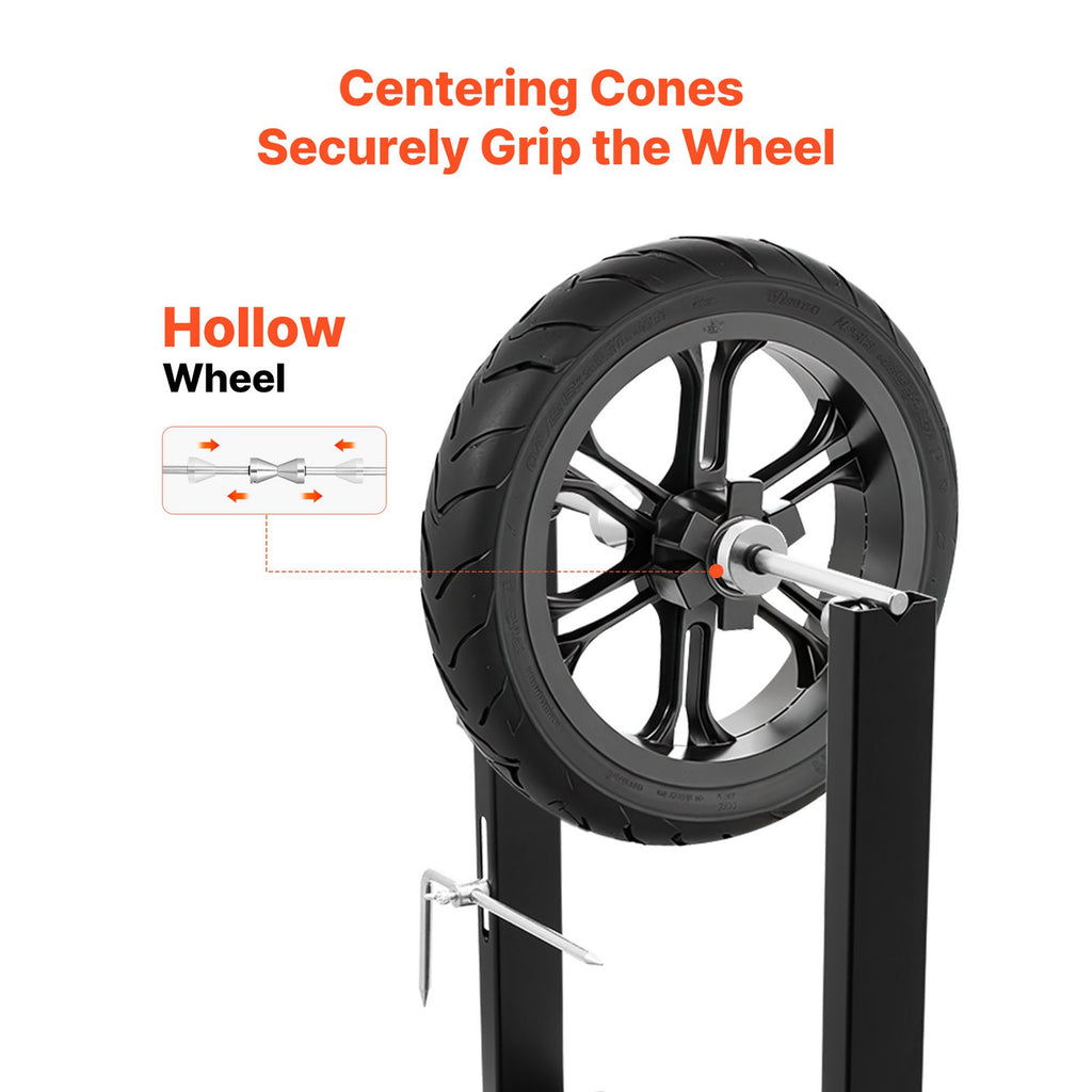 Uimoso Motorcycle Wheel Balancer Stand for Tire Alignment, 40 kg Load Capacity