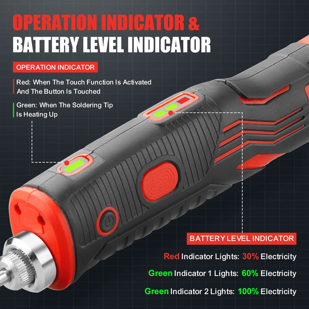 4V Cordless Soldering Iron – 8W Rechargeable with Lithium Battery