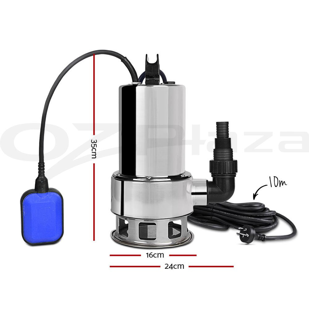 OVCN 1800W Max Submersible Dirty Water Pump Bore Tank Well Steel