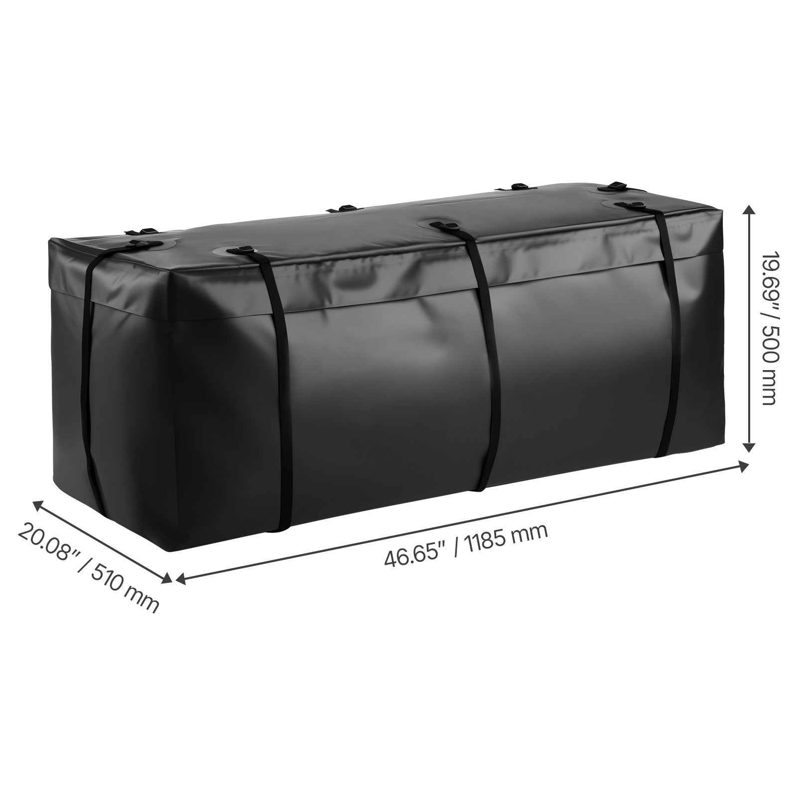 Uimoso Waterproof Hitch Cargo Carrier Bag 118.5 x 51 x 50 cm (12 Cubic Feet)