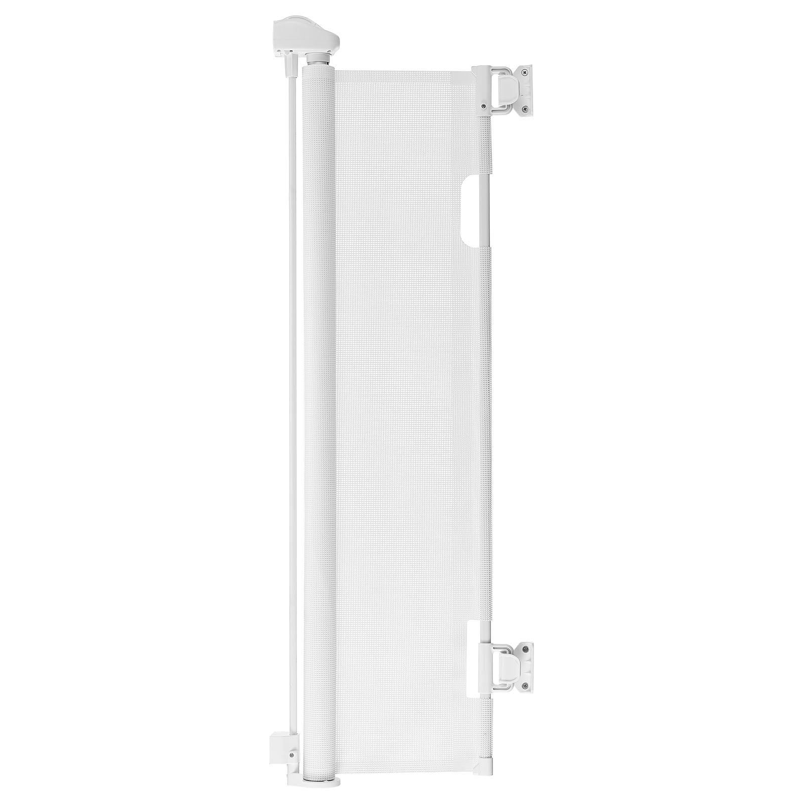 Uimoso Retractable Mesh Gate for Pets and Babies, 1430 mm W, 795 mm Tall, White