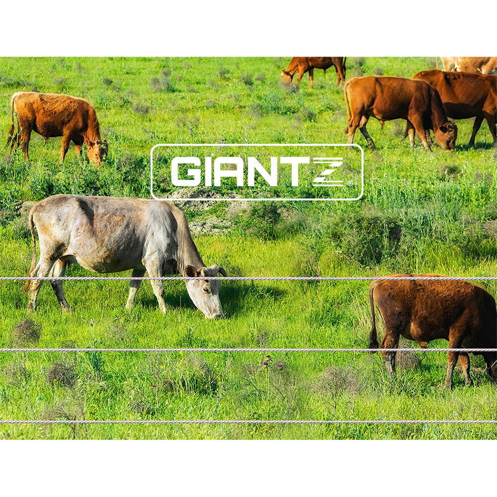 Giantz Electric Fence Wire 2000M Fencing Tape Energiser Stainless Steel Poly
