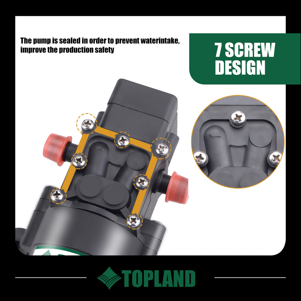 12V Caravan/Boat Water Pump – High Pressure Self-Priming