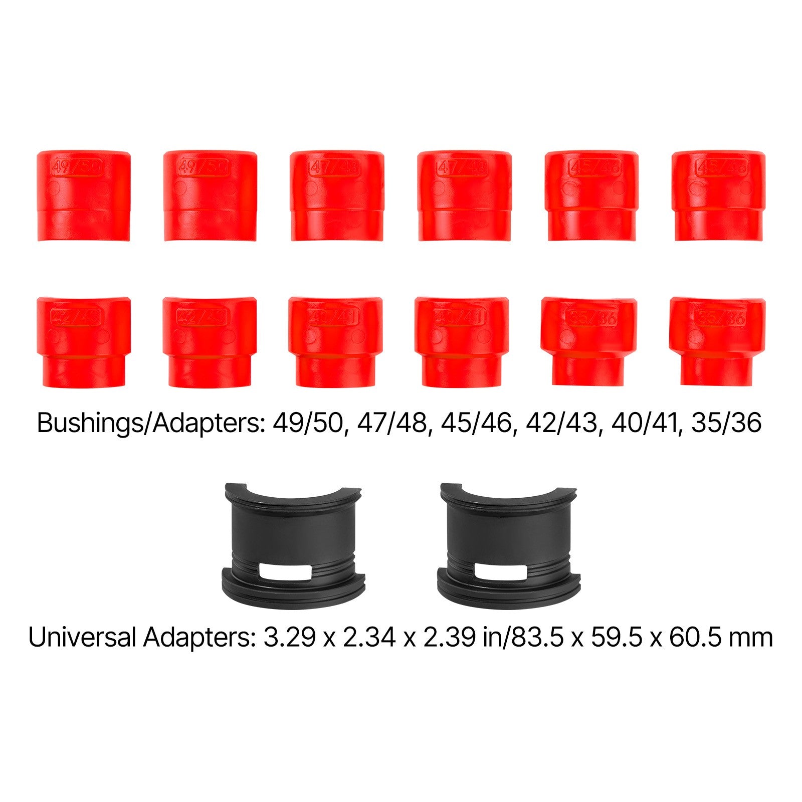 Uimoso Bearing Press Kit Bushing Bearing Seal Driver Removal Tool Set 14Pcs Case