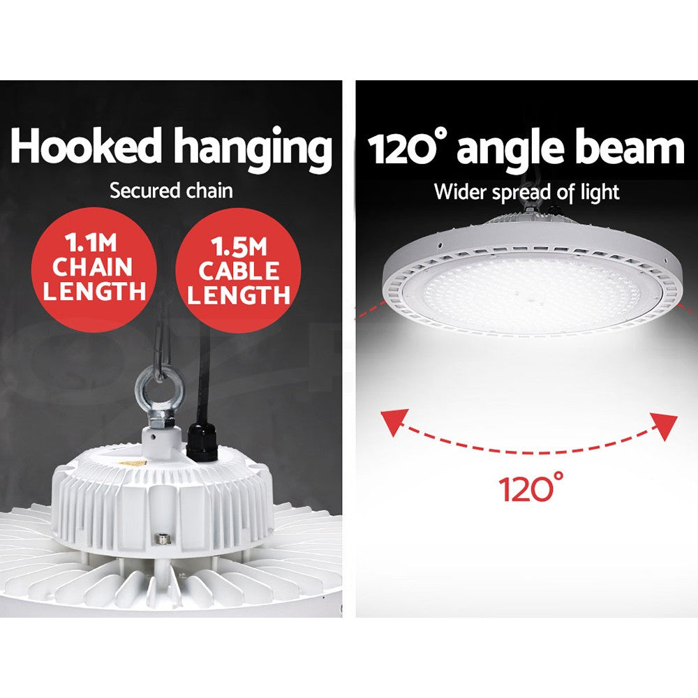 High Bay 200W LED Light Industrial Workshop Warehouse Gym
