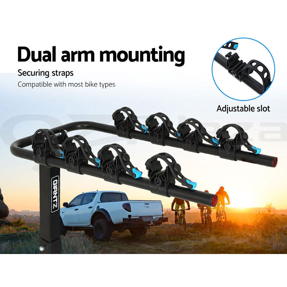 4-Bike Carrier Rack Car Rear Hitch 2" Towbar Foldable