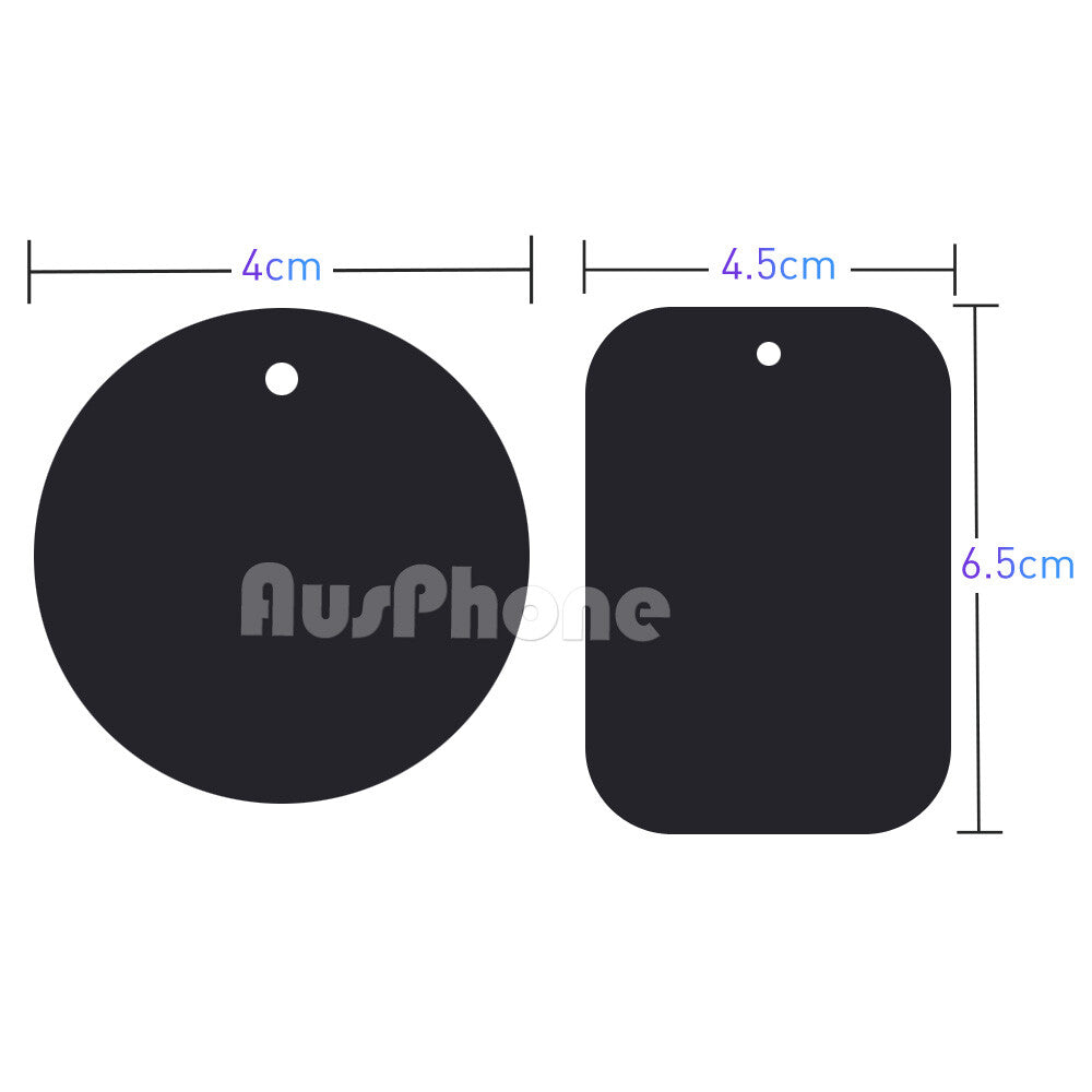8x Magnet Metal Plate for Magnetic Car Phone Mount