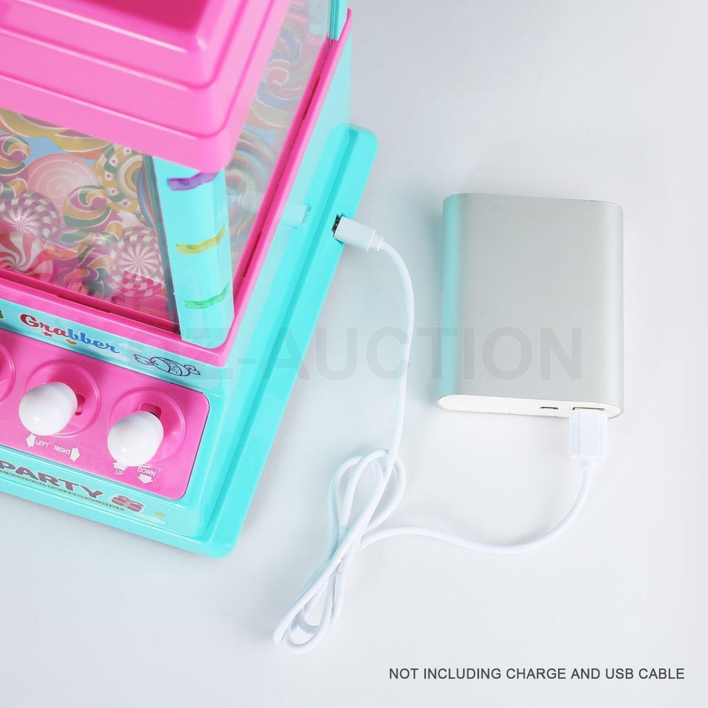 Mini Toy Claw Machine – Arcade Candy Grabber with LED Lights & Music