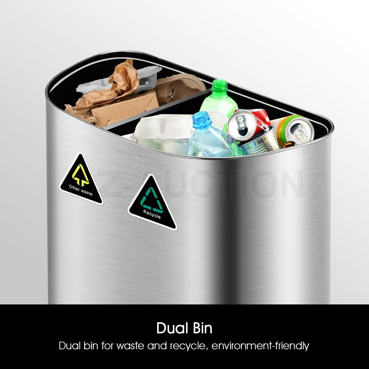 Maxkon 70L Motion Sensor Rubbish Bin Stainless Steel Kitchen