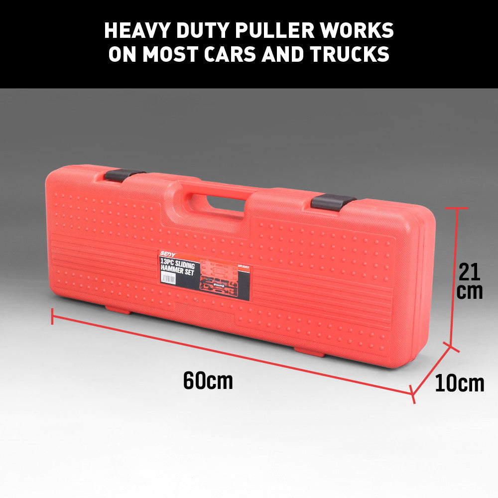 13pc Slide Hammer Kit – Dent Puller Auto Body Repair Tools 10LB