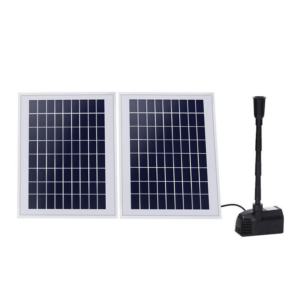 Solar Pond Pump Submersible Fountain Kit 1600L/H 2 Panels