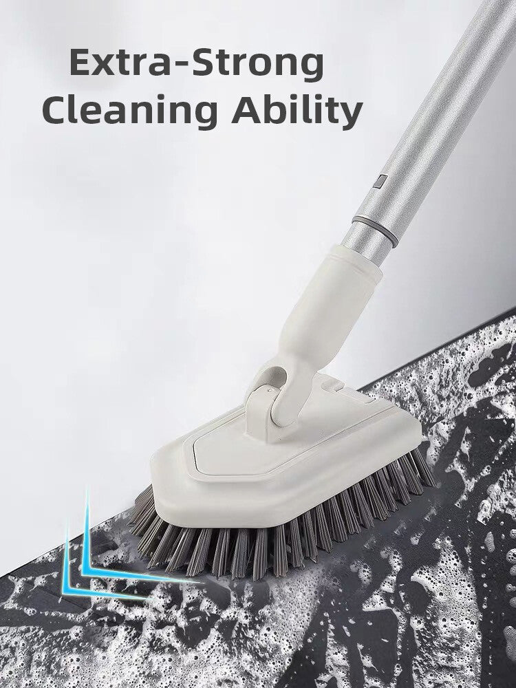 Adjustable Long Handle Floor Brush – Cleaning Tub, Tiles & Glass Walls