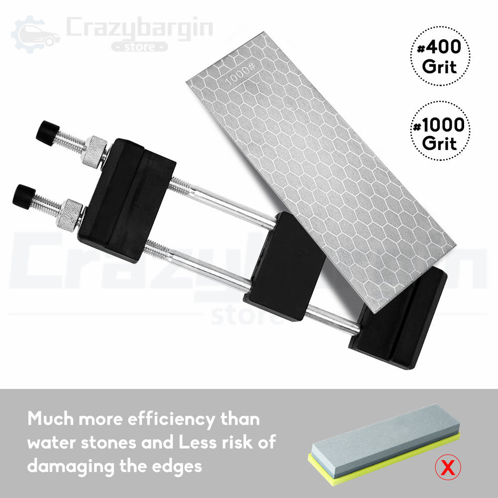 Double-Sided Diamond Sharpening Stone – Kitchen Knife Whetstone