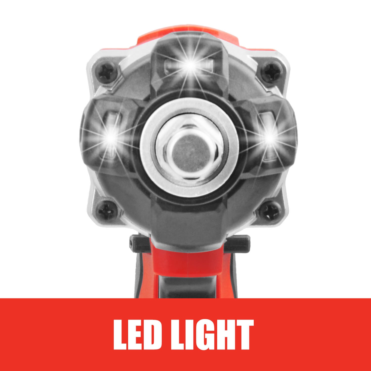 2-in-1 20V Cordless Impact Wrench – Driver with 1/2" Sockets & Battery