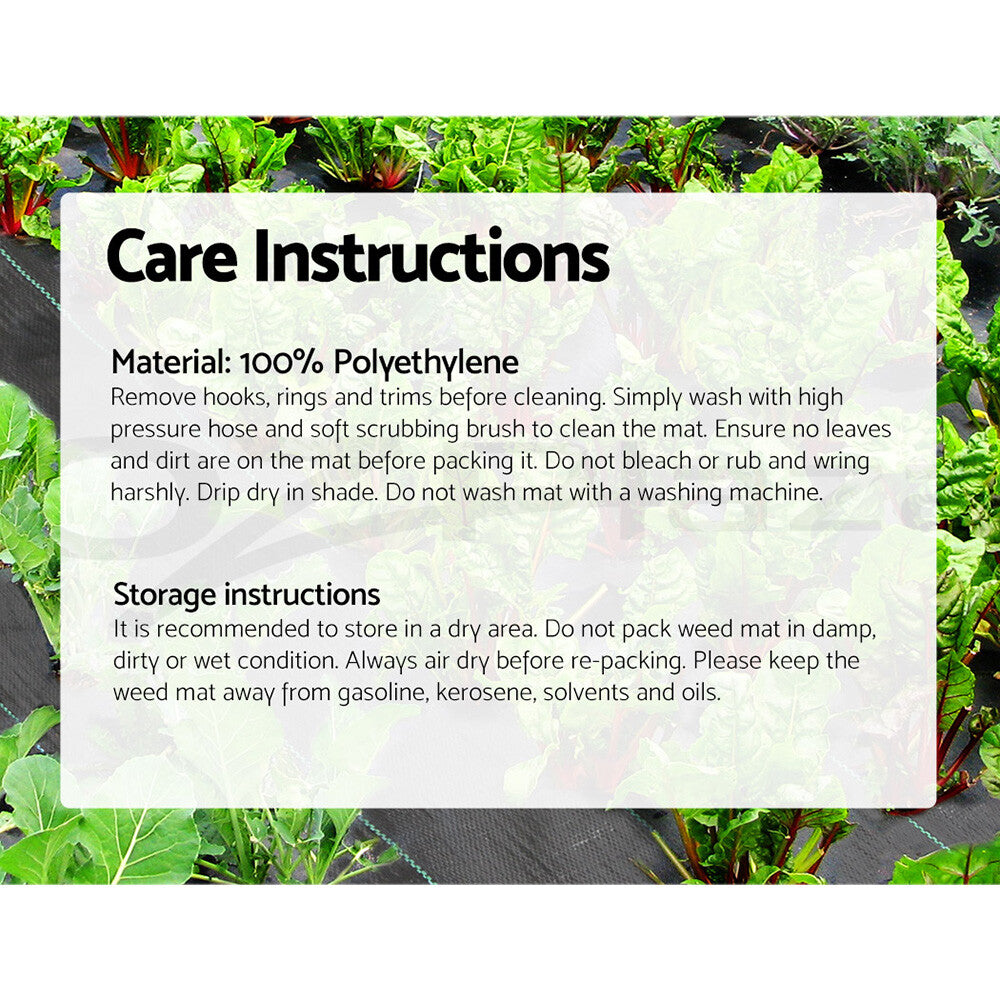 Weed Mat 0.915x100m Woven Fabric Garden Plant Control