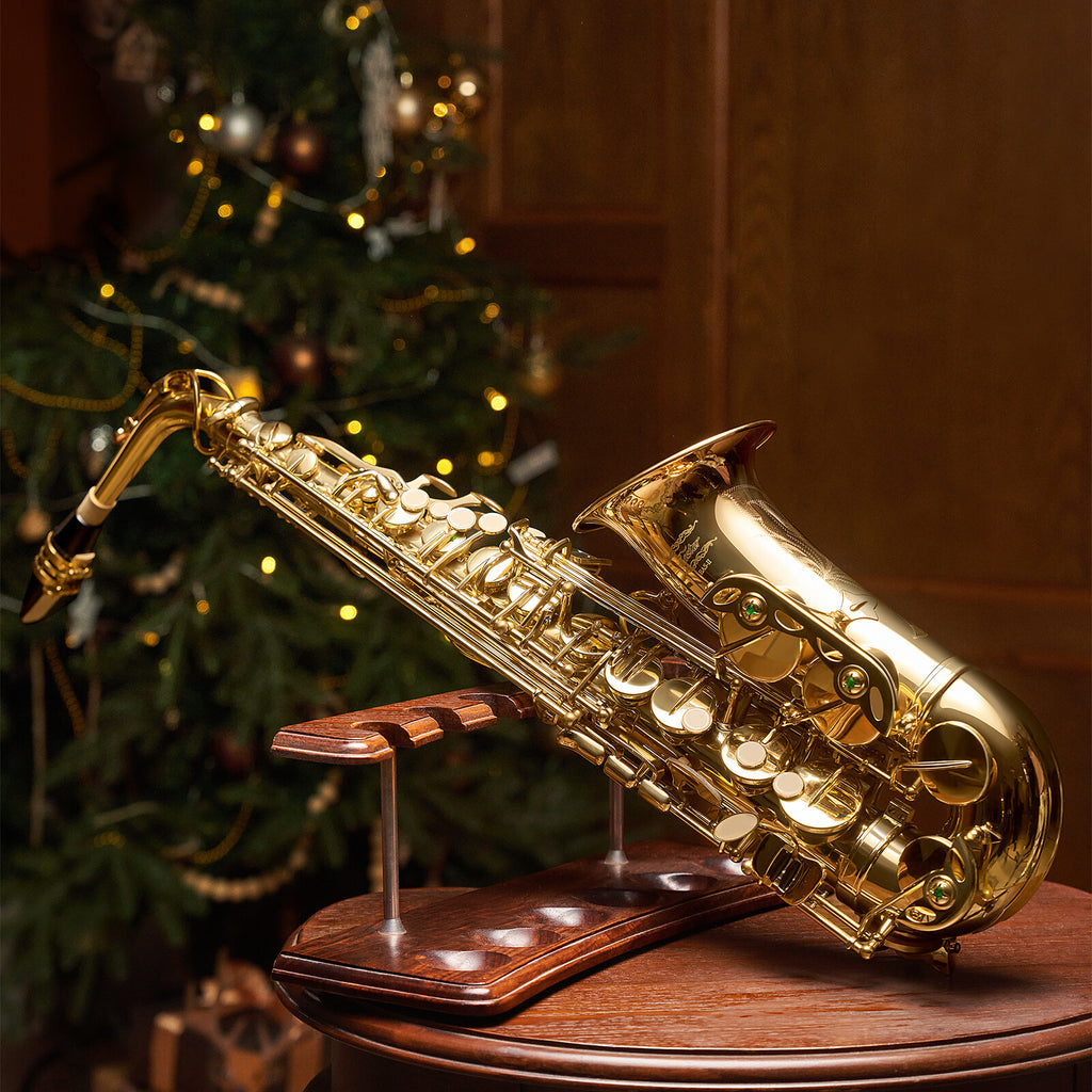 Eastar E Flat Alto Saxophone Gold Lacquered Student Sax Band