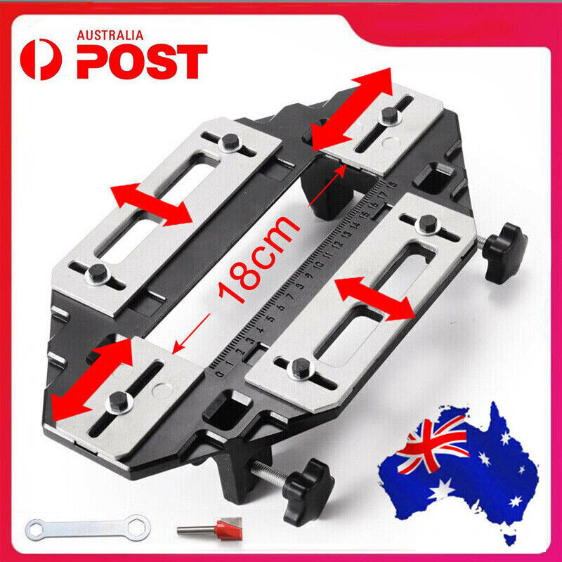 Door Hinge Template Jig Door Lock Cabinet Router Hole Drilling Guide Slot Tool